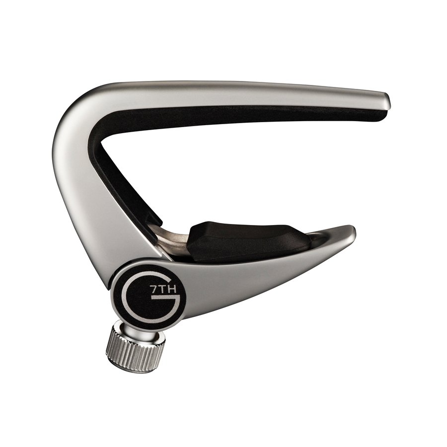 G7TH Newport 6 String Silver Capo