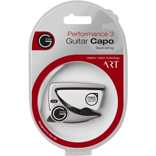 G7TH Performance 3 ART 6 String Silver Capo