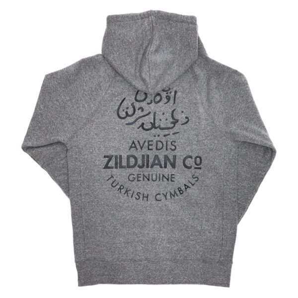 Zildjian T3421 - Gray Zip Up Logo Hoodie - S