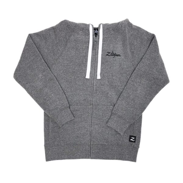 Zildjian T3421 - Gray Zip Up Logo Hoodie - S