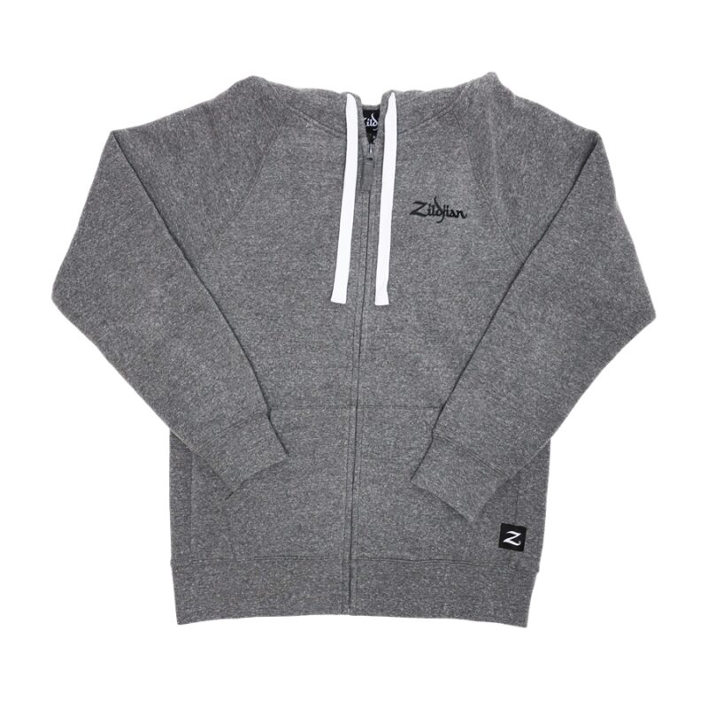Zildjian T3425 - Gray Zip Up Logo Hoodie - 2XL