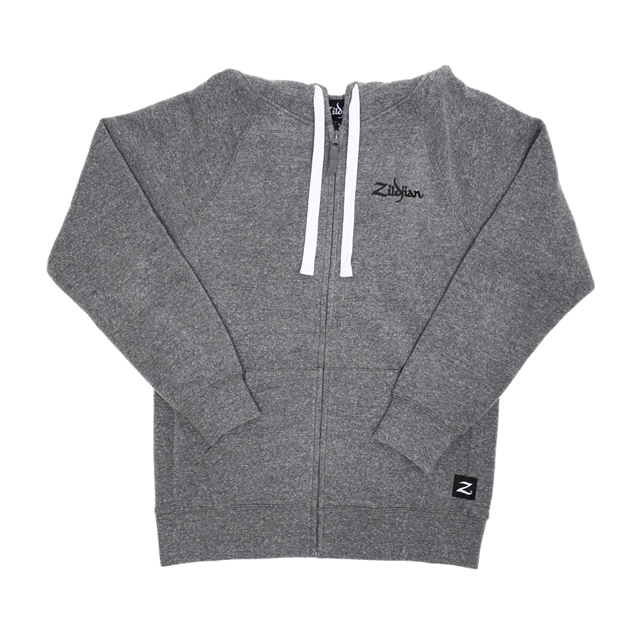 Zildjian T3425 – Gray Zip Up Logo Hoodie – 2XL