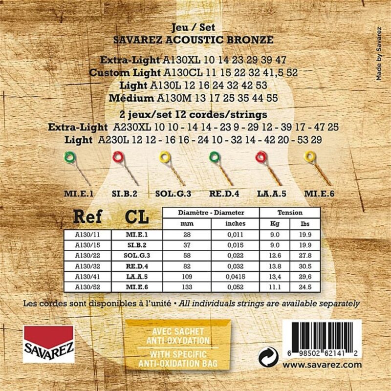 Savarez A130CL Light 11-52 Set/6