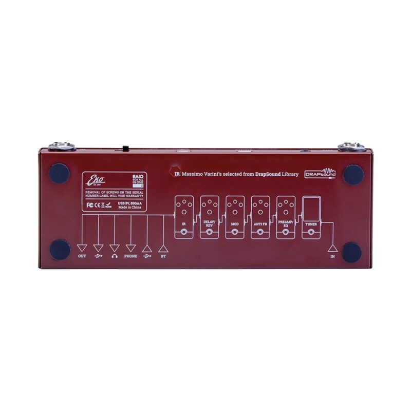Eko Guitars BAIO A Pedale Multieffetto con IR integrati per chit. acustica