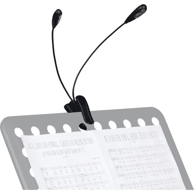 RTX LP2L 2 lampade a Clip Flessibile per Leggio (4 led)