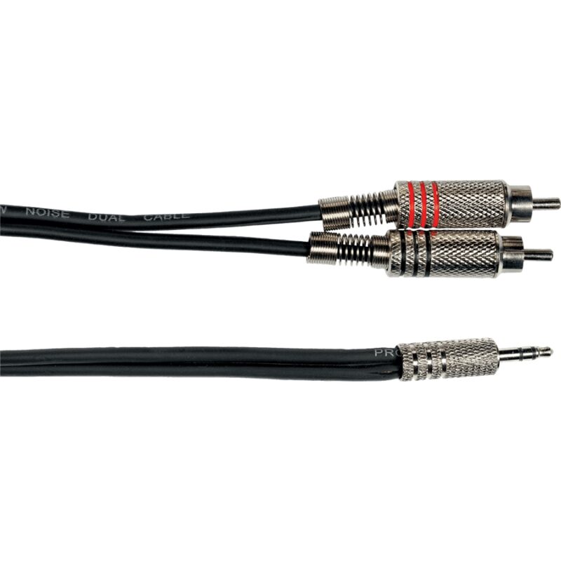Yellow Cable K06M-3 Cavo Segnale 2x RCA maschio/Mini Jack Stereo 3 m