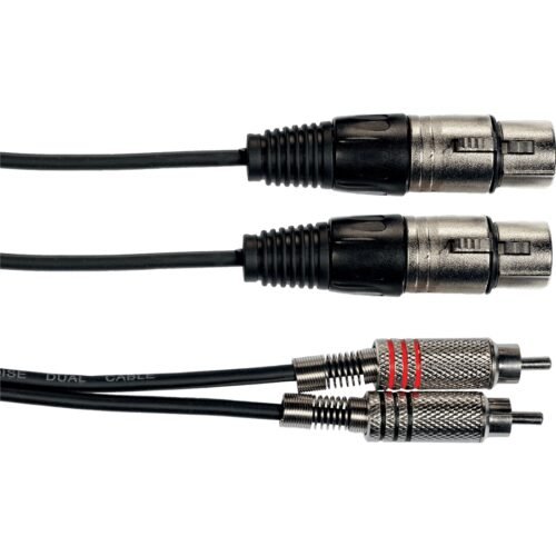 Yellow Cable K10-3 Cavo Segnale 2x RCA maschio/2x XLR Femmina 3 m