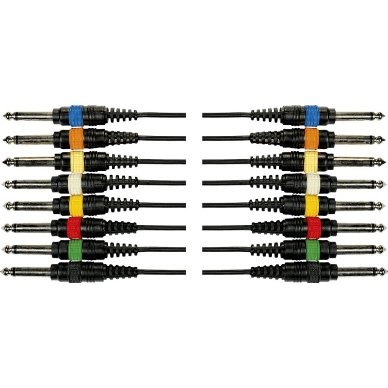 Yellow Cable OC02 Frusta 8 Cavi Jack Mono/Jack Mono 5 m