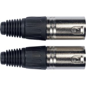 Yellow Cable XLR01 Connettori XLR Maschio 2 Pcs