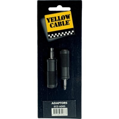 Yellow Cable AD05 Adattatore Mini Jack Mono Maschio/Jack Mono Femmina 2 Pcs