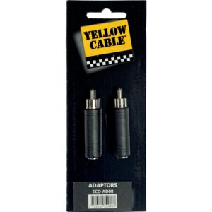 Yellow Cable AD08 Adattatore RCA Maschio/Jack Mono Femmina 2 Pcs