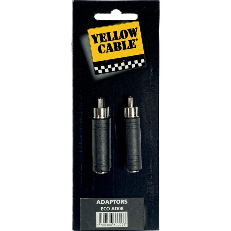 Yellow Cable AD08 Adattatore RCA Maschio/Jack Mono Femmina 2 Pcs