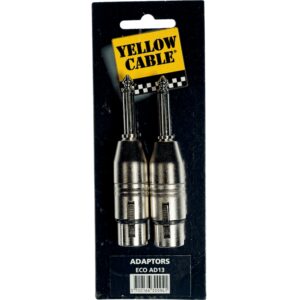 Yellow Cable AD13 Adattatore Jack Mono Maschio/XLR Femmina 2 Pcs