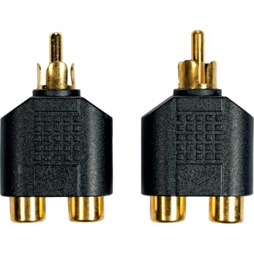 Yellow Cable AD14 Adattatore RCA Maschio/2x RCA Femmina 2 Pcs