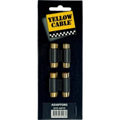 Yellow Cable AD15 Adattatore 2x RCA/2x RCA Femmina 2 Pcs