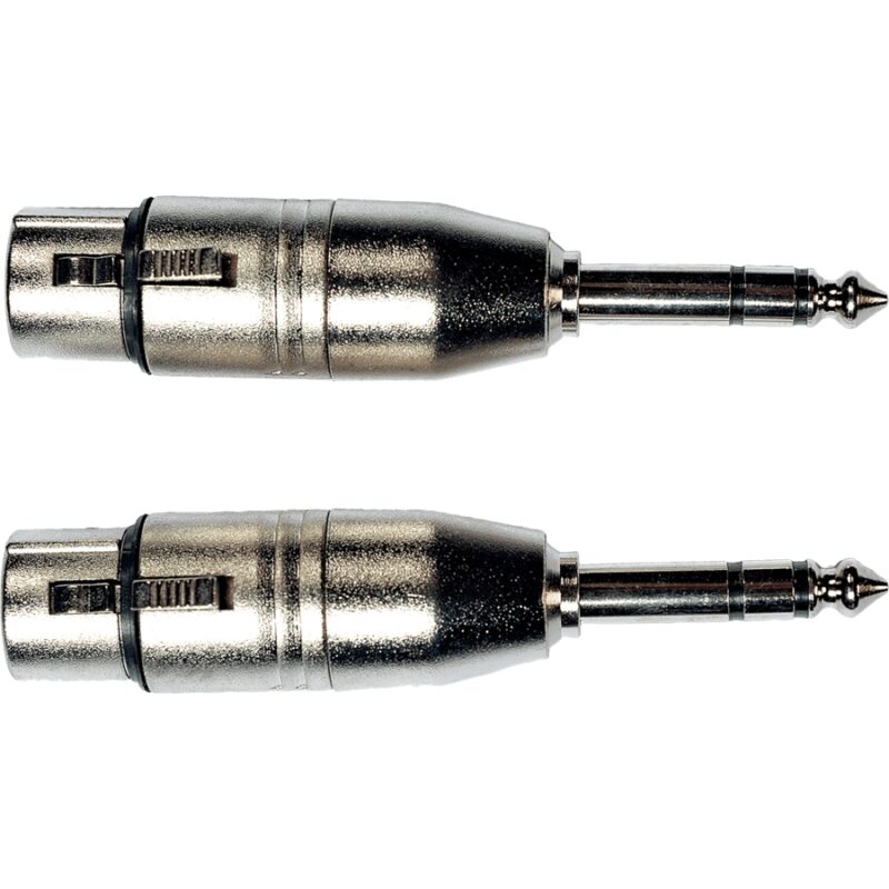 Yellow Cable AD26 Adattatore Jack TRS Maschio/XLR Femmina 2 Pcs