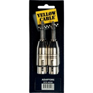 Yellow Cable AD26 Adattatore Jack TRS Maschio/XLR Femmina 2 Pcs