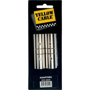 Yellow Cable AD29 Adattatore XLR/XLR Maschio 2 Pcs