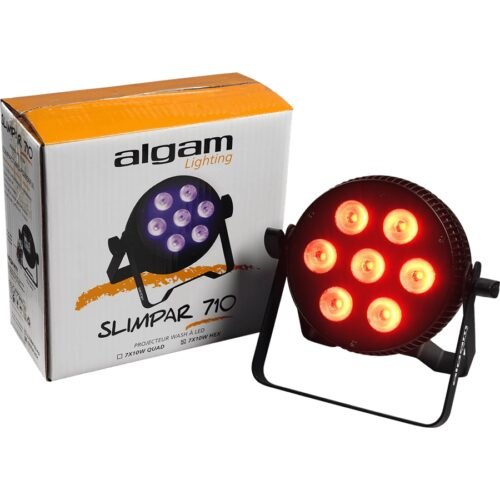 Algam Lighting SLIMPAR-710-HEX Proiettore Par LED 7 x 10W RGBWAU