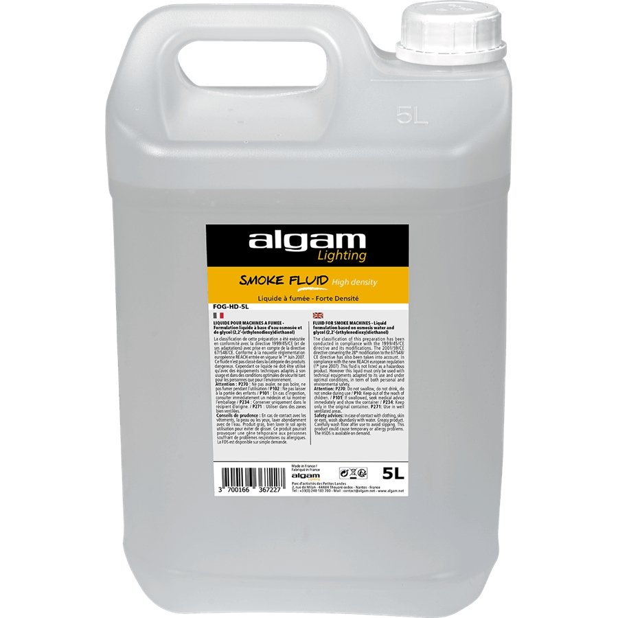 Algam Lighting FOG-HD-5L Liquido Fumo Alta Densità 5L