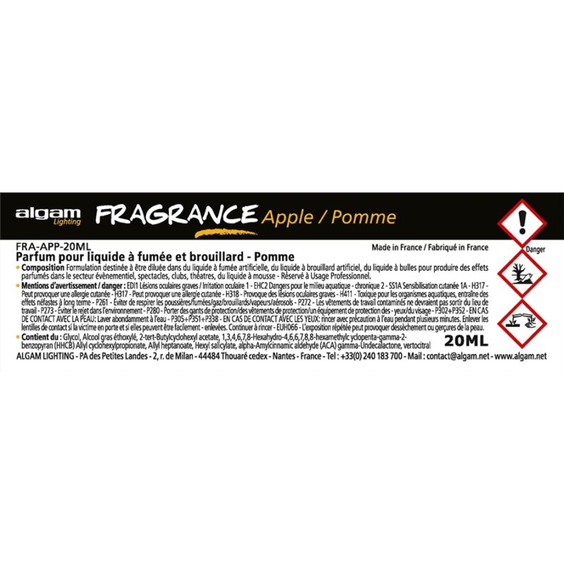 Algam Lighting FRA-APP-20ML Profumo per Liquido del Fumo 20ml Mela