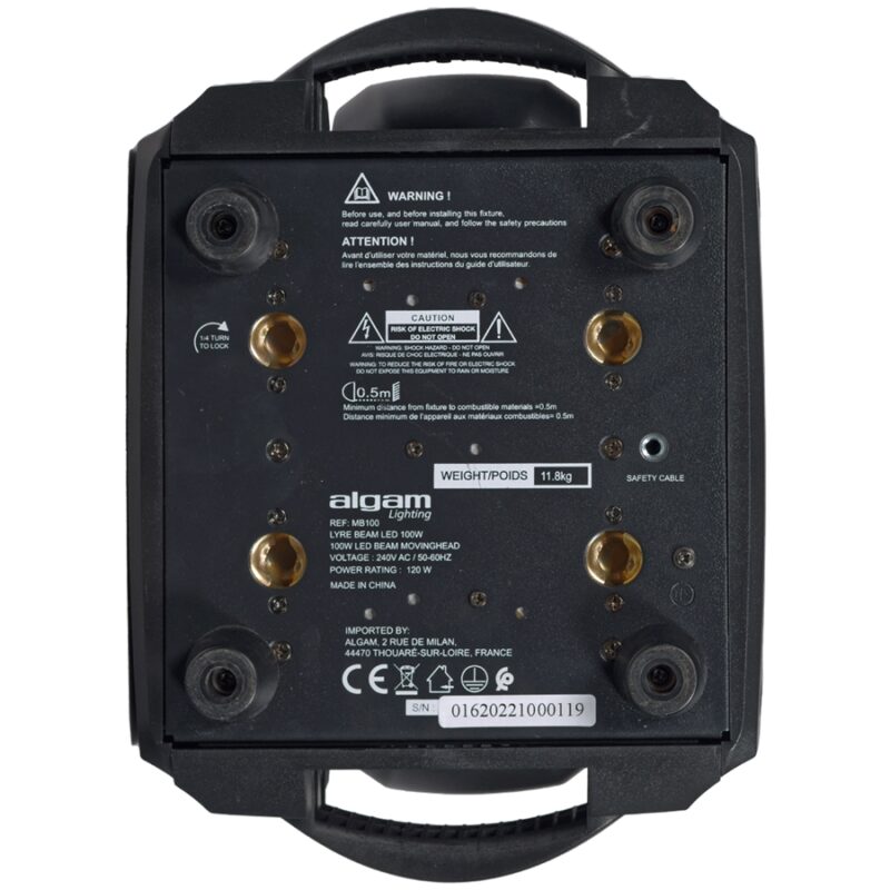 Algam Lighting MB100 BEAM Testa mobile LED 100W
