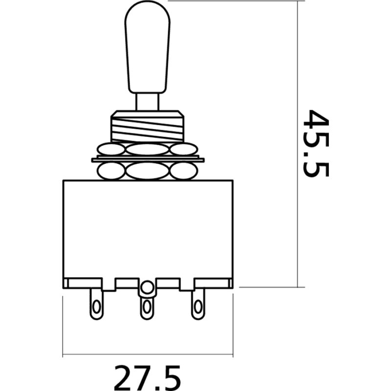 Yellow Parts EZ1180W Selettore a 3 Vie Les Paul® Style Bianco