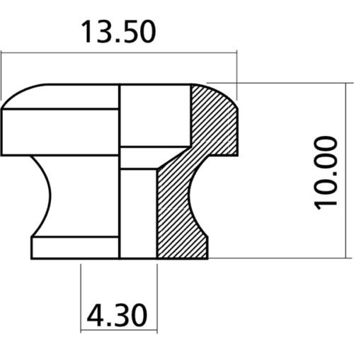 Yellow Parts EZ1399B Bottone Tracolla Nero 2 Pcs