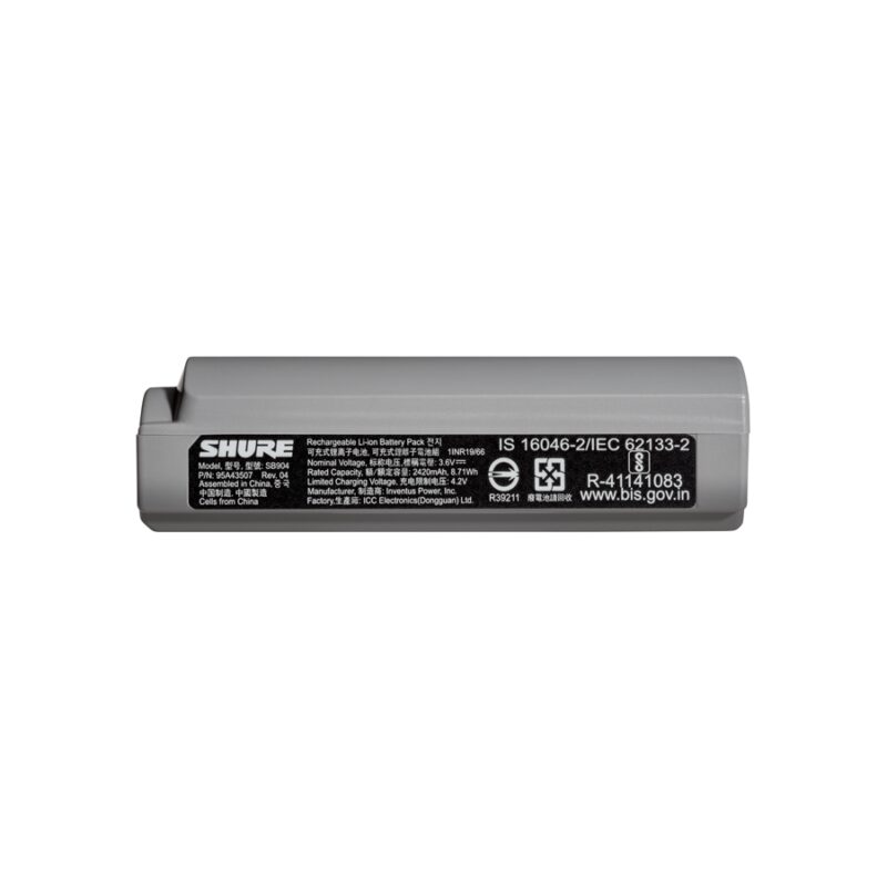 Shure SB904 Batteria Ricaricabile GLX-D+