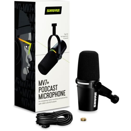 Shure MV7+ Black