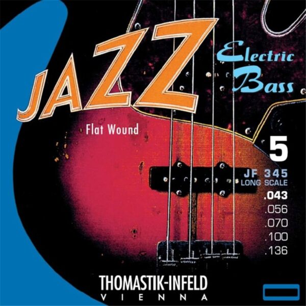 Thomastik Jazz Flat Wound JF345 set basso 5 corde