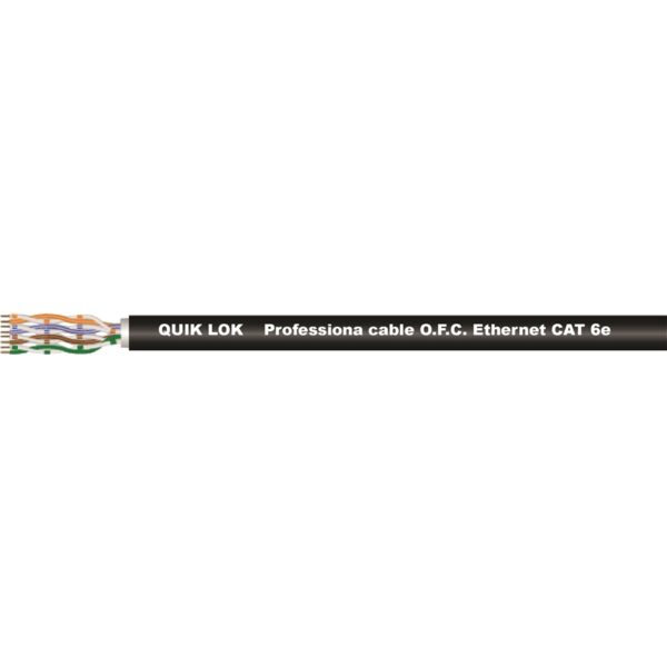 Quik Lok ETH/1007 BK CAVO ETHERNET Cat6e in Bobina