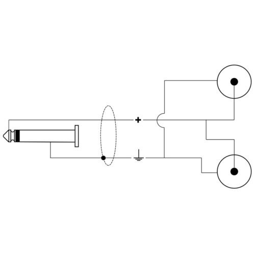 Quik Lok RKSA/160-2 Jack Mono/2 RCA Maschio