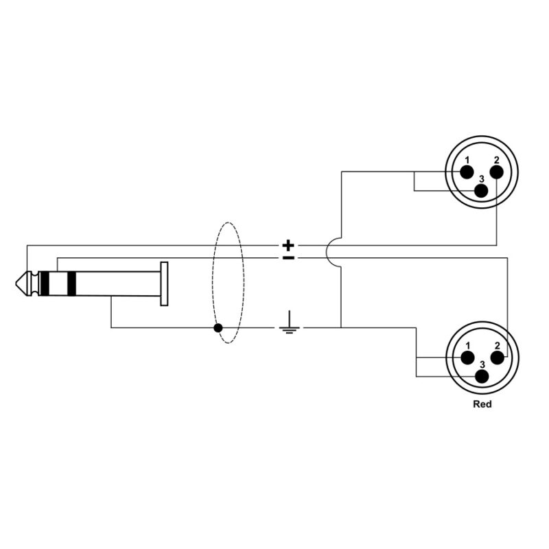 Quik Lok RKSA/192-2 Minijack Stereo/2 XLR Maschio