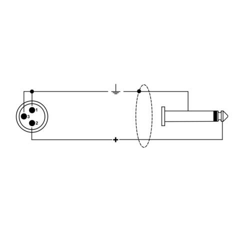 Quik Lok MX/779-5 Cavo XLR Maschio/Jack Mono 5 mt