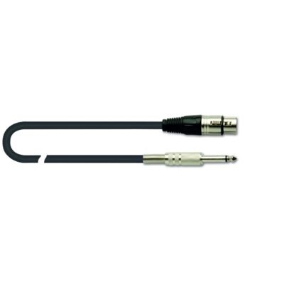 Quik Lok MX/777-3 Cavo XLR Femmina/Jack Mono 3 mt