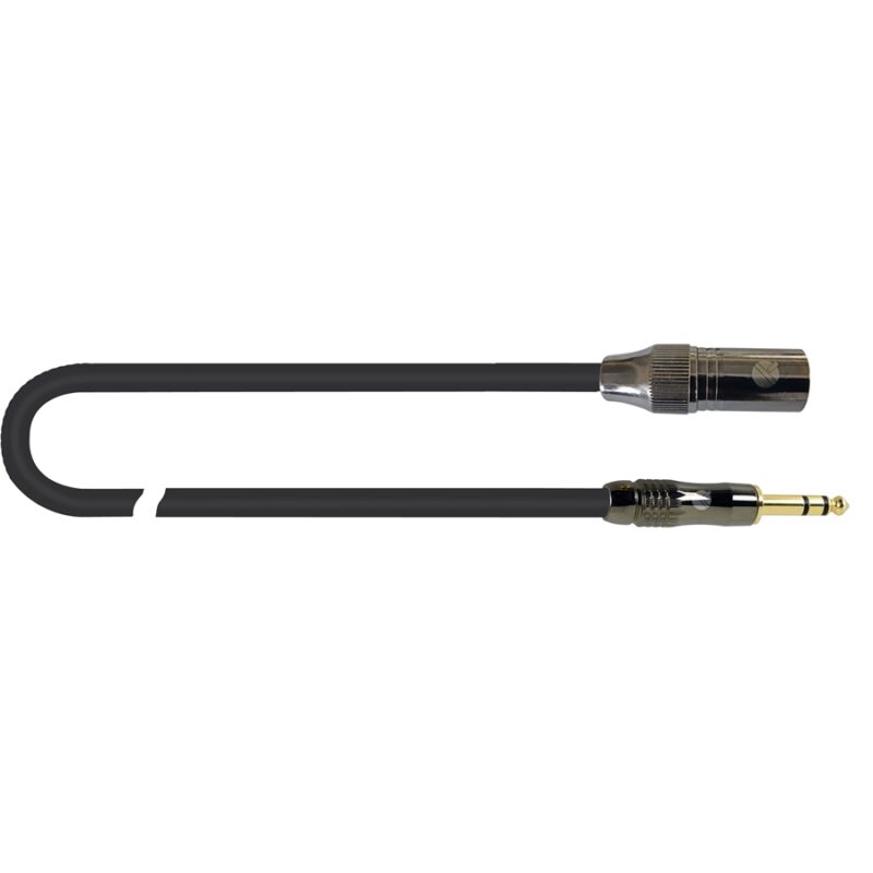 Quik Lok ITST/MJS-3 XLR Maschio/Jack Stereo 3 mt