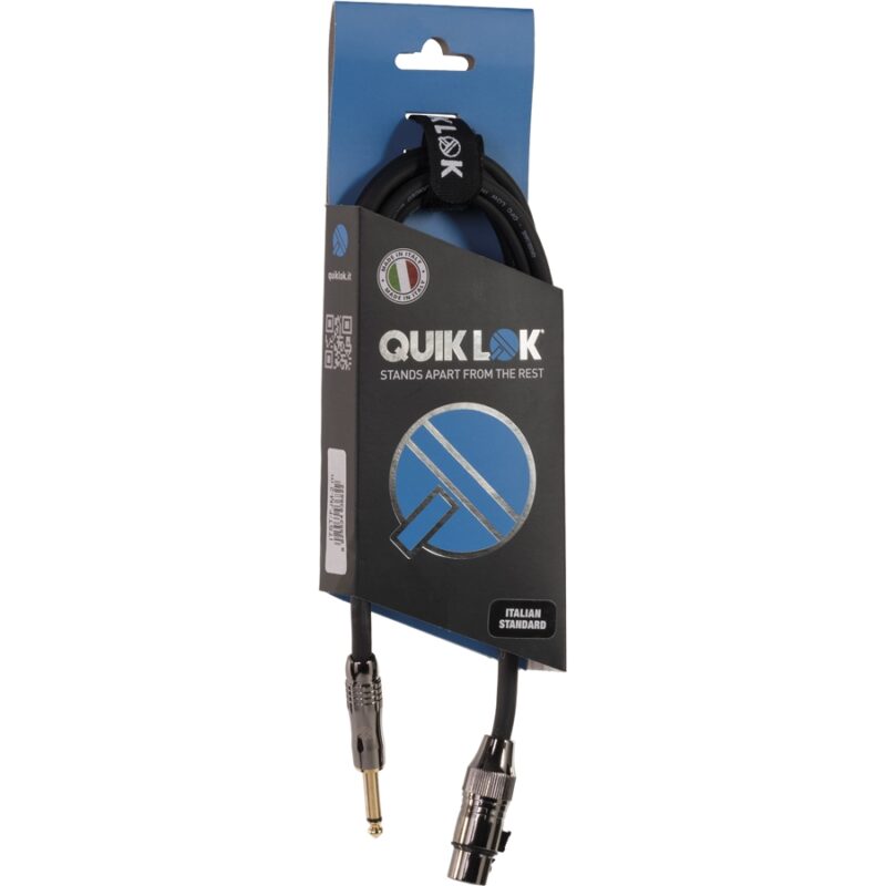 Quik Lok ITST/FJM-3 XLR Femmina/Jack Mono 3 mt