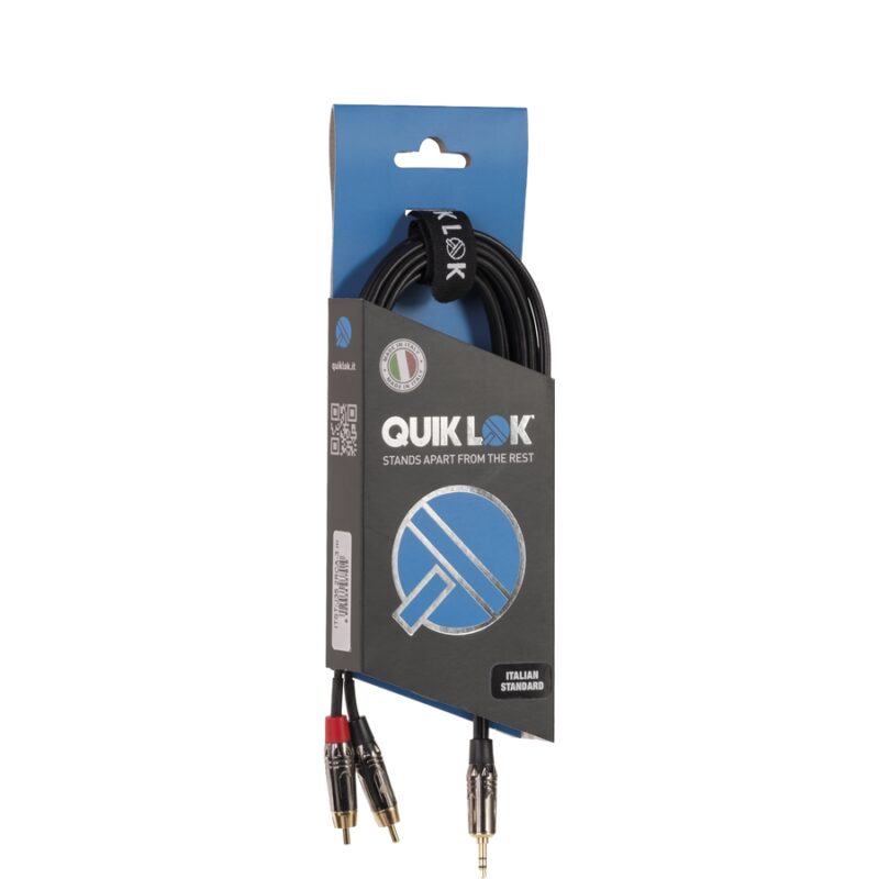 Quik Lok ITST/J352RCA-2 Jack Stereo/2 RCA 2 mt