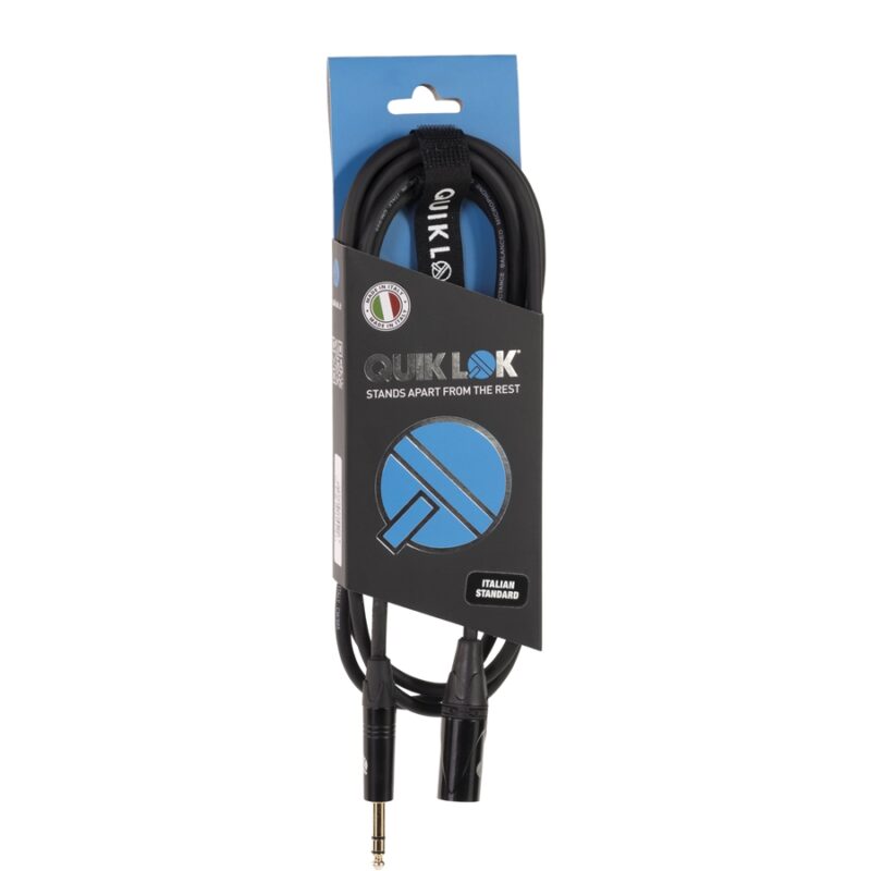 Quik Lok ITST/MJS-10 B XLR Maschio/Jack Stereo