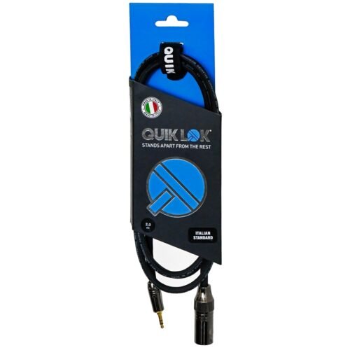 Quik Lok ITST/MJS35-2 XLR M/MiniJack Stereo 3.5 2 mt