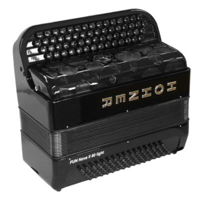 HOHNER FUN NOVA II 80 LIGHT CELLULOIDE NERA