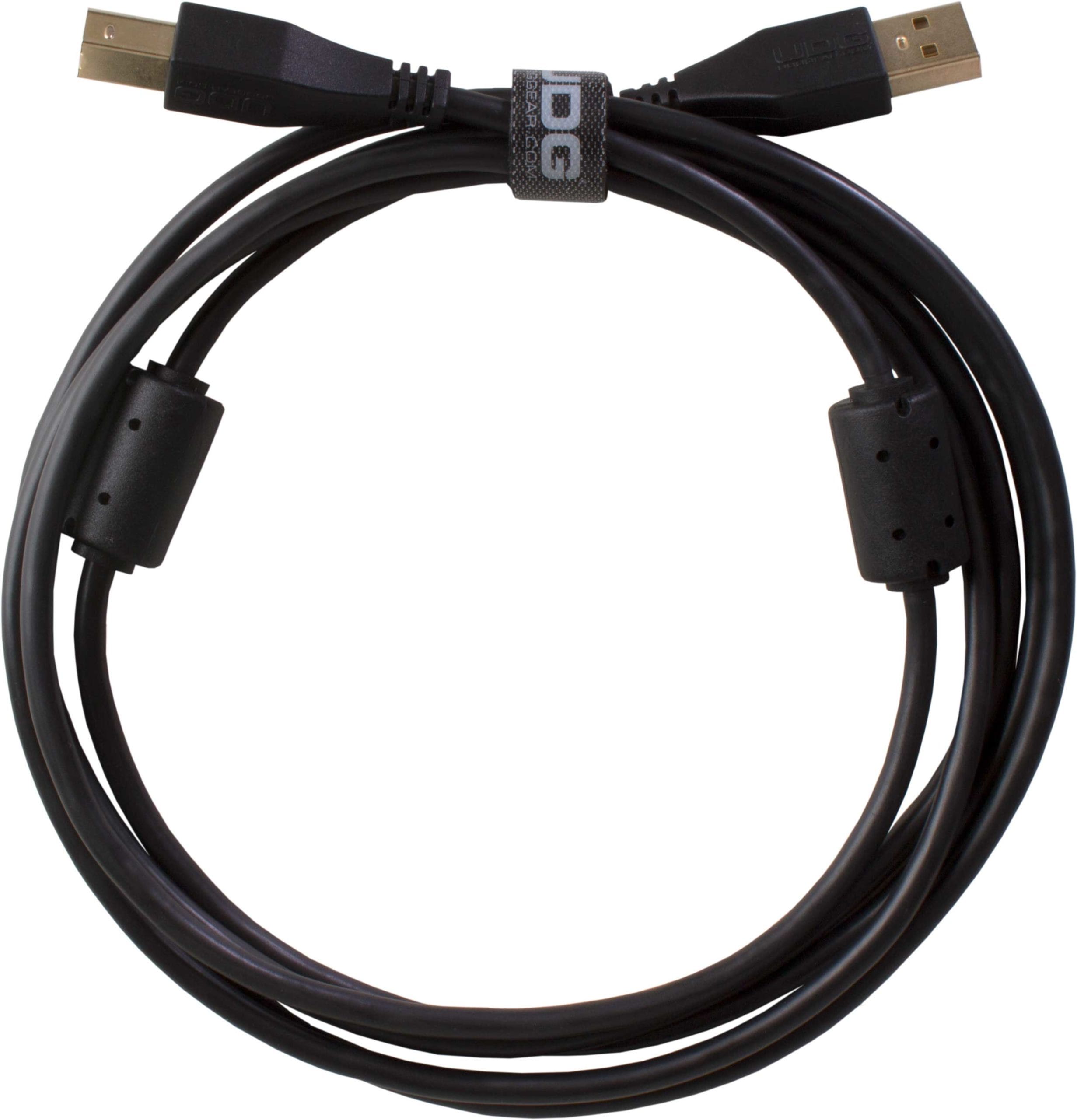 UDG U95002BL - ULTIMATE AUDIO CABLE USB 2.0 A-B BLACK STRAIGHT 2M