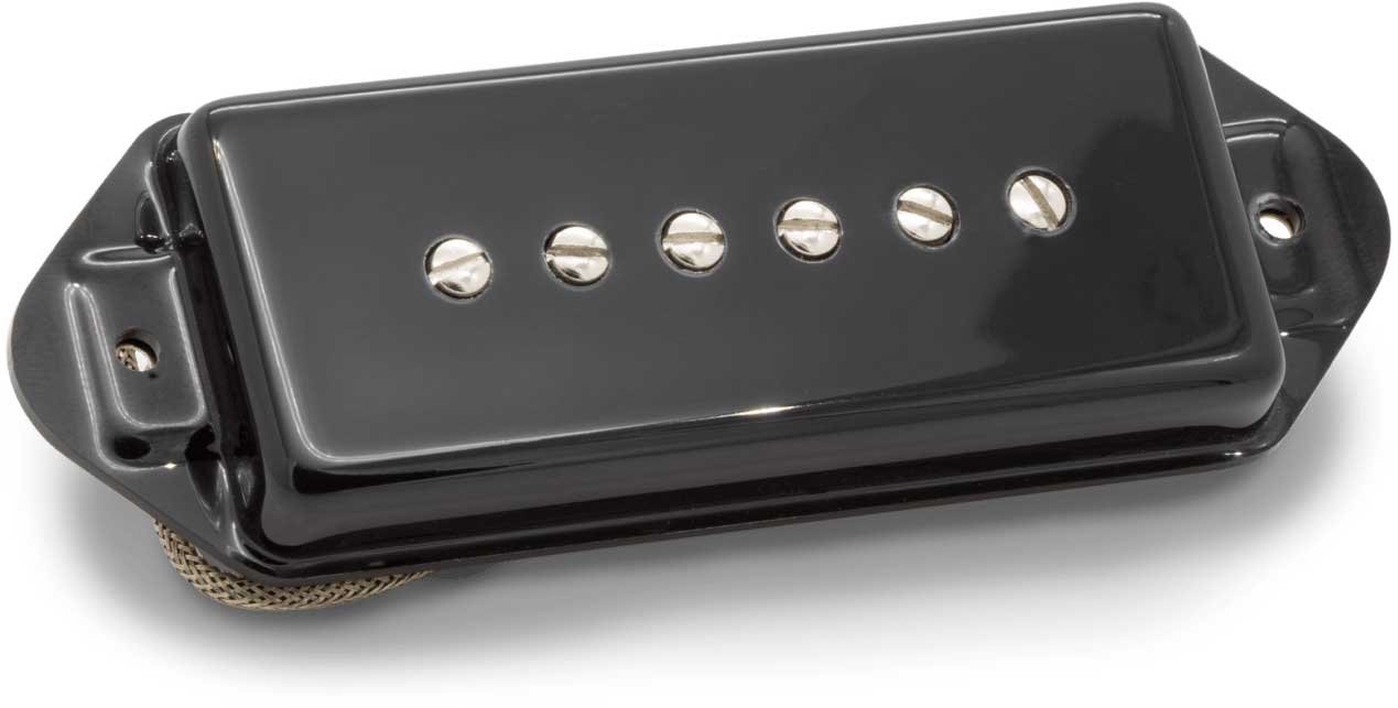 SEYMOUR DUNCAN RETRO ANTQ P90 DOG EAR BRDG BLK