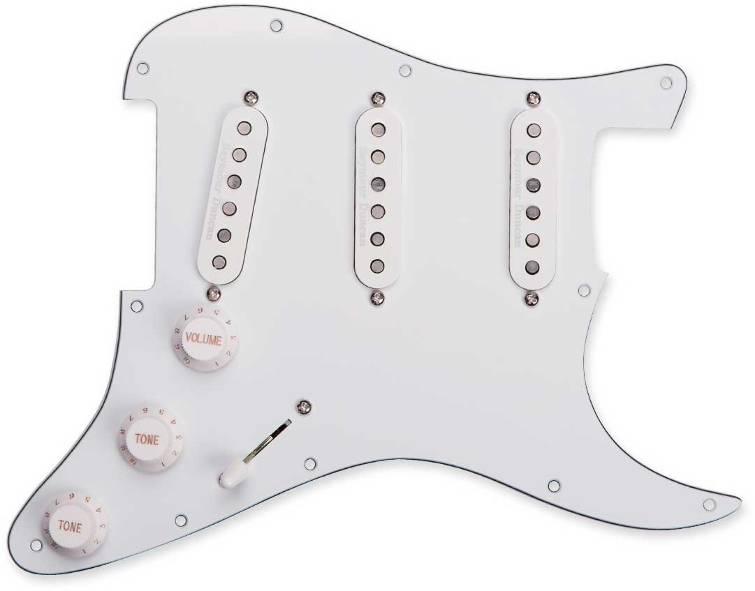 SEYMOUR DUNCAN PICKGUARD ASSY CA 50S SET WHT