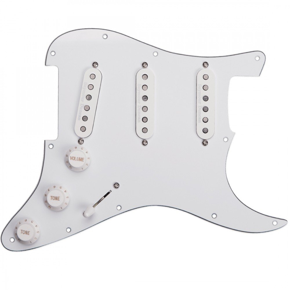 SEYMOUR DUNCAN PICKGRD ASSY CLASSIC WHITE