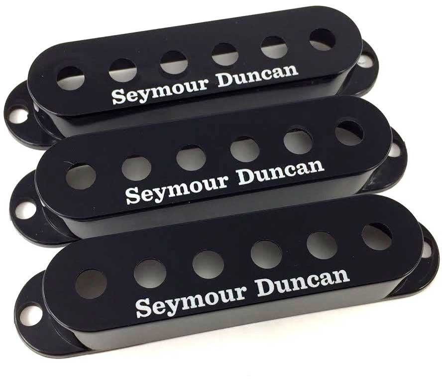 SEYMOUR DUNCAN S-COVER BLK (3) LOGO