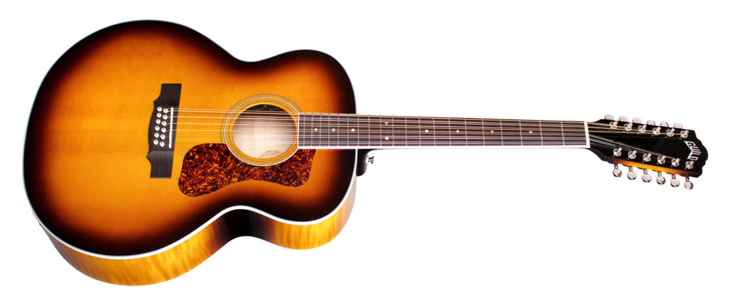 GUILD ITALIA F-2512E DELUXE MAPLE ATB 12-STRING ANTIQUE BURST - immagine 2