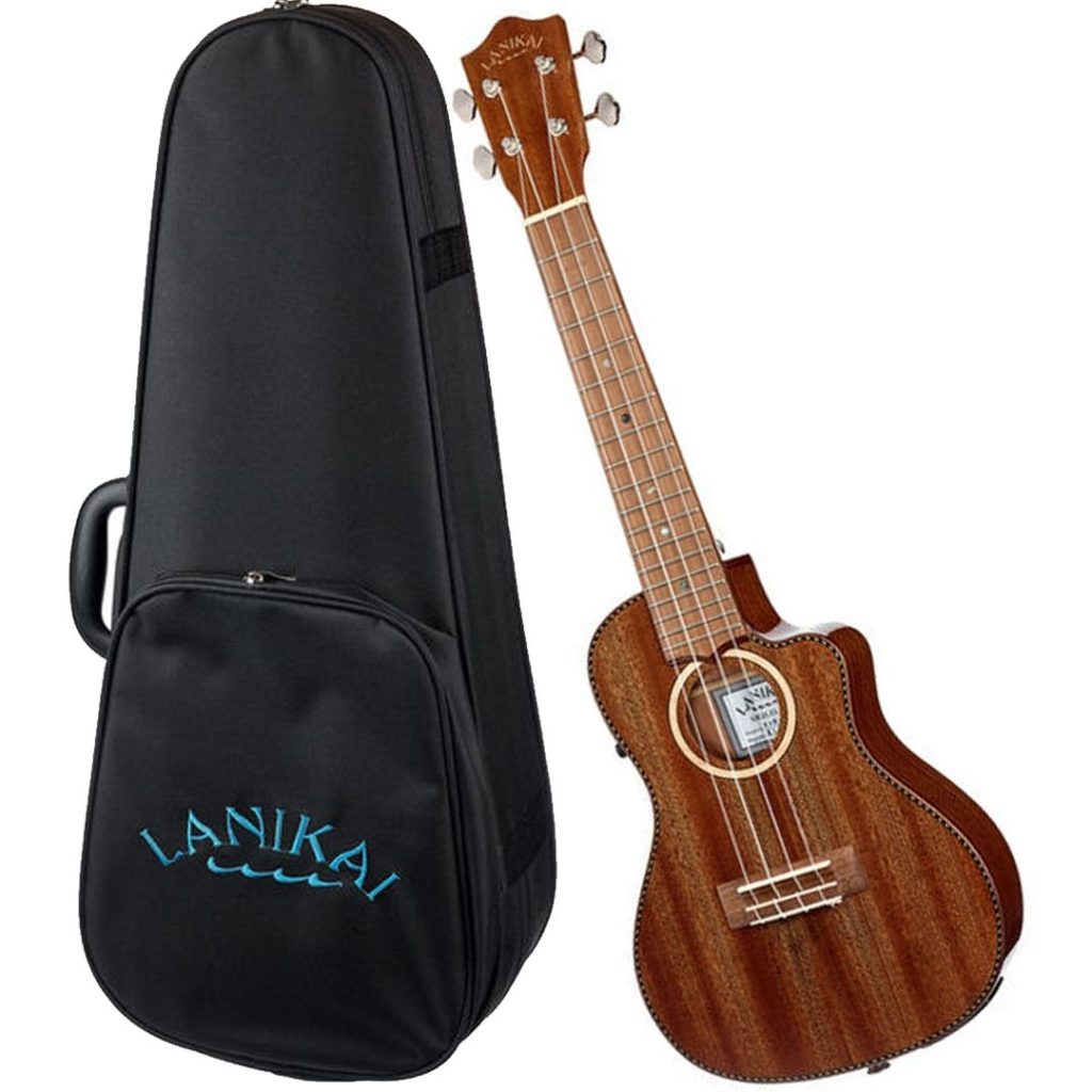LANIKAI IT MAS-CEC UKULELE CONCERTO IN MOGANO CON PREAMP - immagine 5