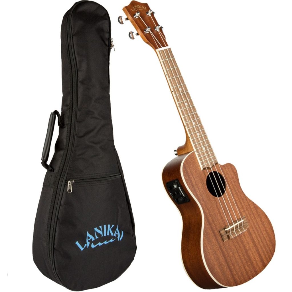 LANIKAI IT MA-CEC UKULELE CONCERTO IN MOGANO CON PREAMP - immagine 2
